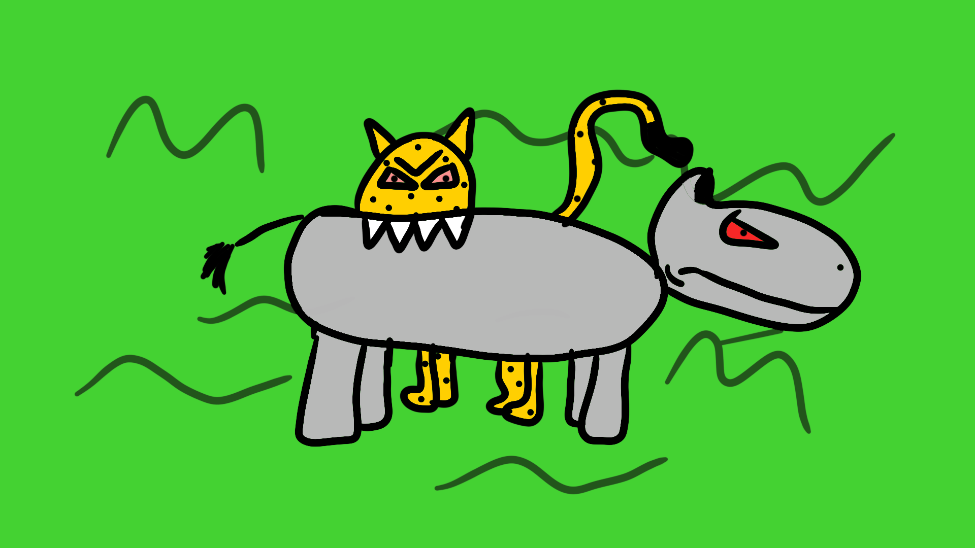 Chad The Cheetah VS Robbie Rhino A Fiction Novel Chapter 4: The Fight